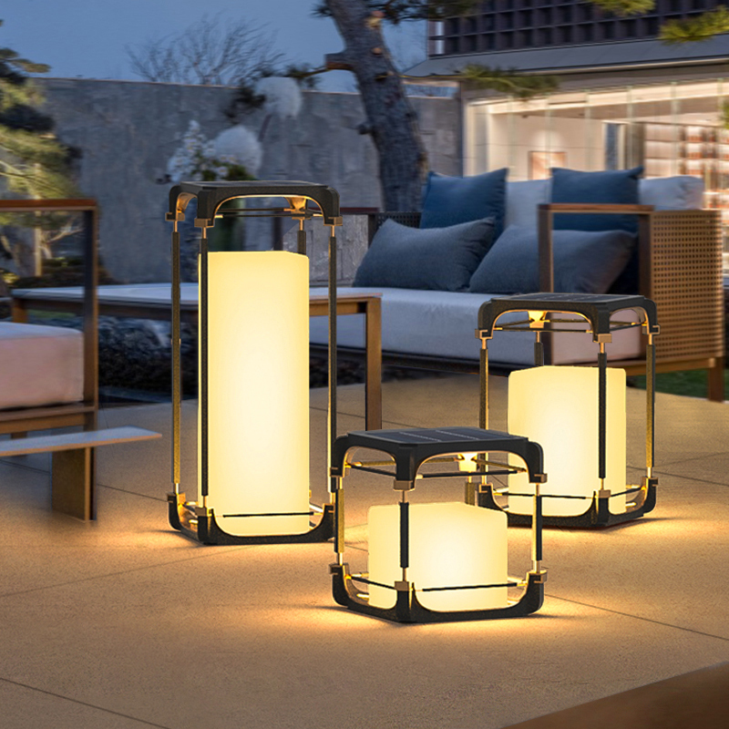 Solar Garden Light - โคมไฟตั้งพื้นแบบมีแสงสว่าง โคมไฟโซลาร์เซลล์ LED สำหรับลานกลางแจ้ง โคมไฟกลางแจ้งที่ไม่ใช้พลังงานแสงอาทิตย์ โคมไฟตกแต่งสวนกลางแจ้ง
