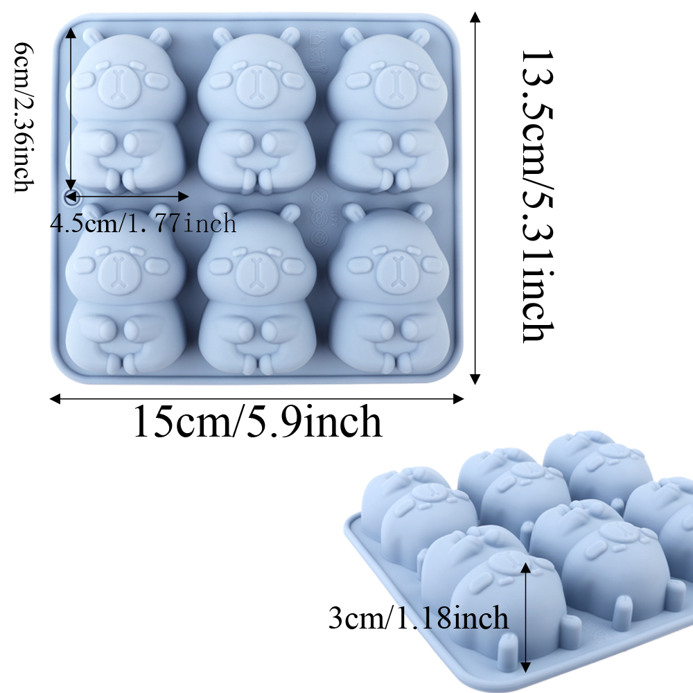 1 แม่พิมพ์ซิลิโคนรูปคาปิบาราสุ - Eco Soap บทวิจารณ์และราคา