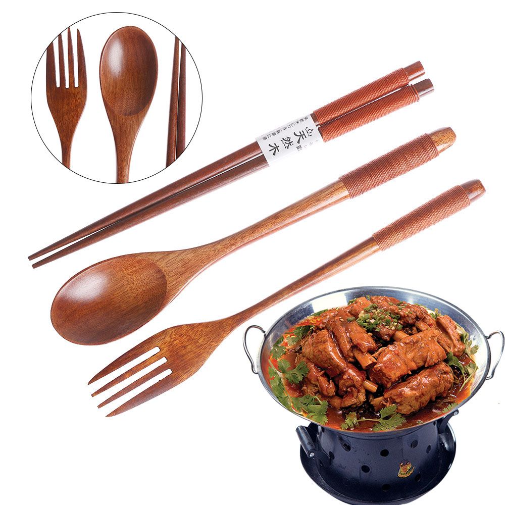กระเป๋า set peralatan Makan พก - Bamboo Cutlery บทวิจารณ์และราคา