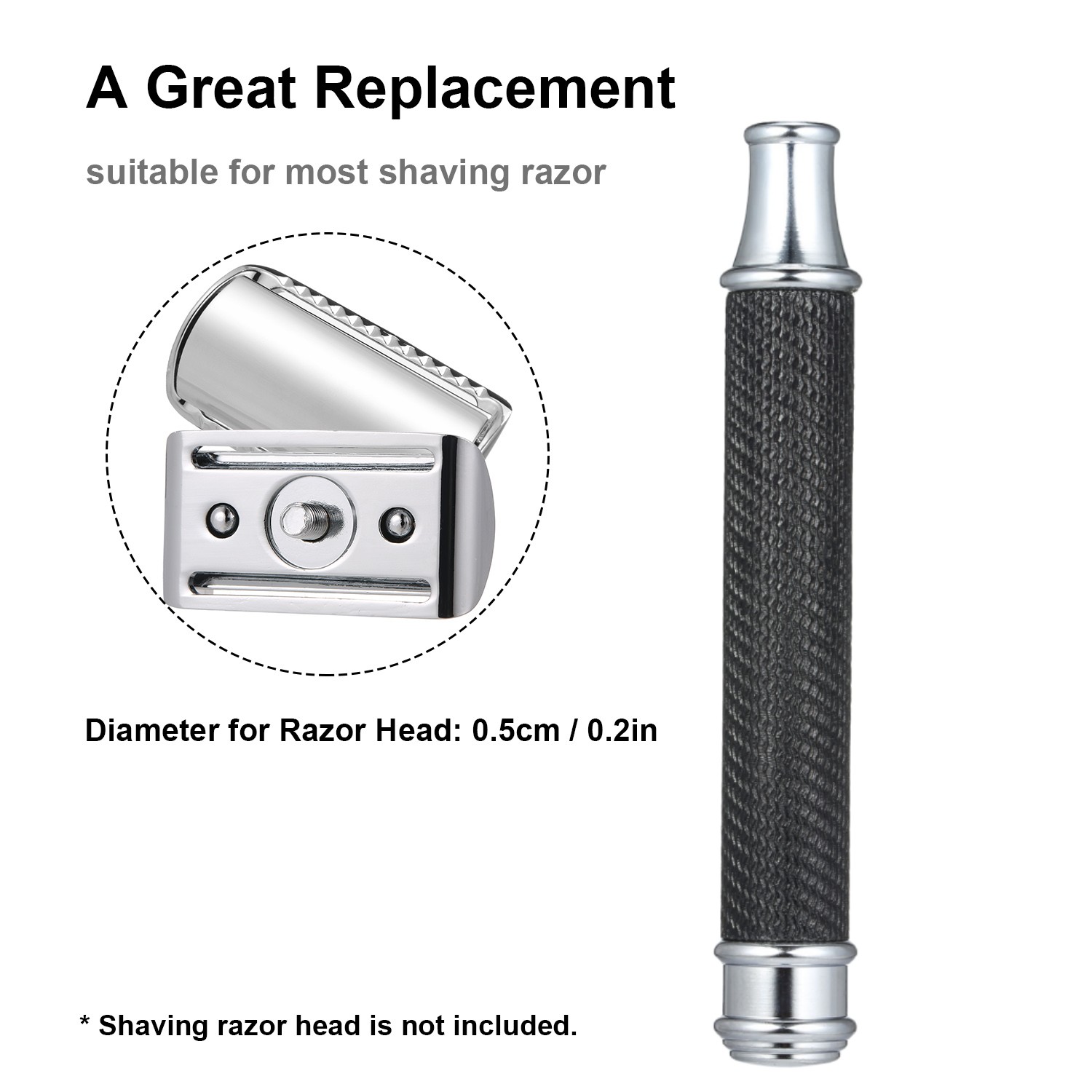 สแตนเลสโกนหนวด Handle สําหรับ  - Safety Razor Handle บทวิจารณ์และราคา